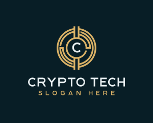 Fintech Cryptocurrency Coin logo