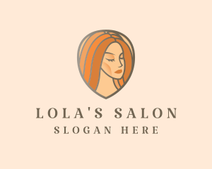 Woman Hair Salon logo design