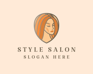 Woman Hair Salon logo design