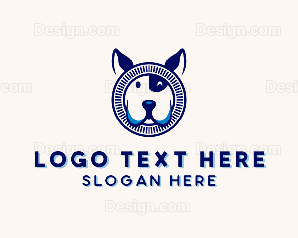 Dog Puppy Pet Care Logo