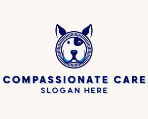 Dog Puppy Pet Care  logo design