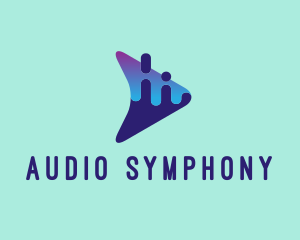 Audio Video Streaming Player logo design