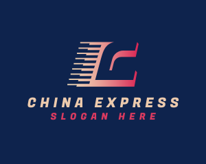 Express Logistics Courier logo design
