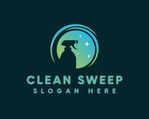 Water Sprayer Cleaning logo design