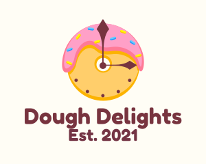 Donut Dessert Time  logo design