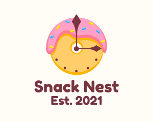 Donut Dessert Time  logo design