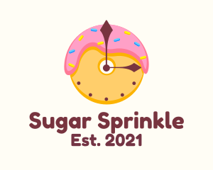 Donut Dessert Time  logo design