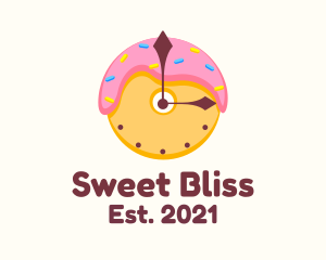 Donut Dessert Time  logo design