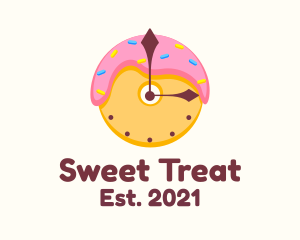 Donut Dessert Time  logo design