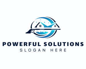 Power Wash Residential Cleaning logo design