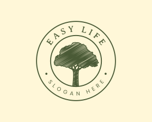 Tree Nature Eco Bio logo design