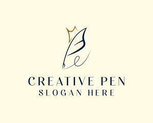 Feather Ink Pen logo design