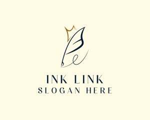 Feather Ink Pen logo design