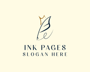 Feather Ink Pen logo design