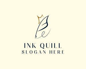 Feather Ink Pen logo design