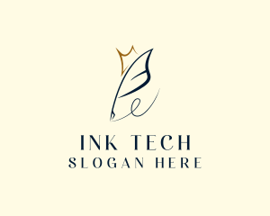 Feather Ink Pen logo design