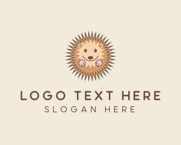 Hedgehog logo example 4