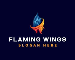 Fire Ice Element logo design