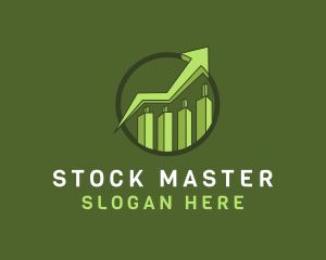 Modern Stocks Arrow High logo design