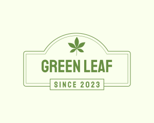 Leaf Herbal Signage logo design