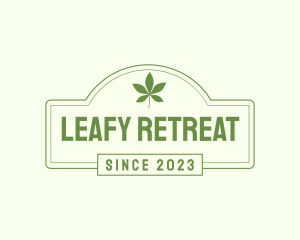 Leaf Herbal Signage logo design