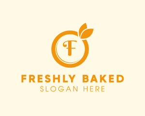 Orange Fruit Organic Produce logo design