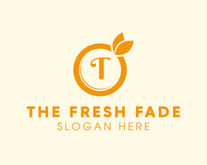 Orange Fruit Organic Produce logo design