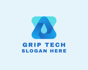 Water Droplet Technology logo design