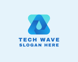 Water Droplet Technology logo design