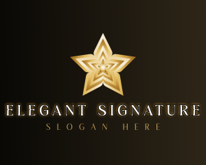 Luxury Elegant Star logo design