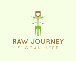 Organic Fork Plant logo