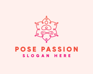 Zen Yoga Pose logo design