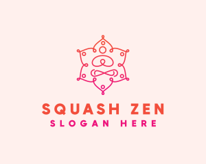 Zen Yoga Pose logo design