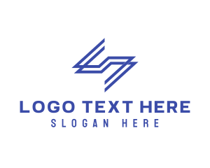 Blue Letter S Linear logo