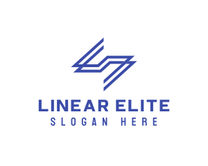 Blue Letter S Linear logo