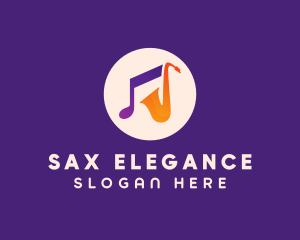 Saxophone Musical Instrument logo