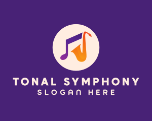 Saxophone Musical Instrument logo design