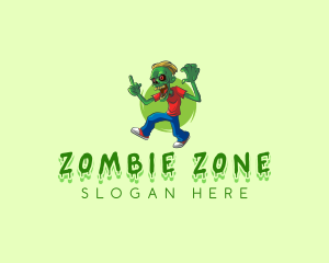 Scary Haunted Zombie logo design