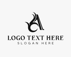 Salon Boutique Letter A logo