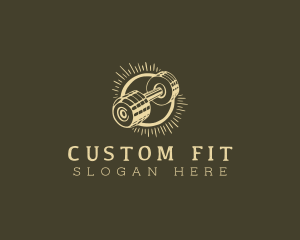 Dumbbell Fitness Workout  logo design