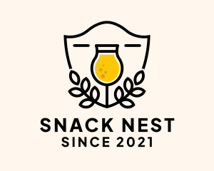 Beer Drink Shield  logo design