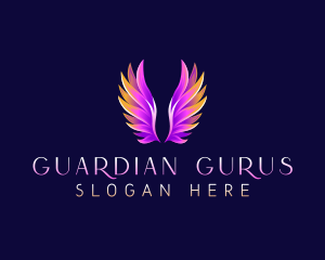 Religious Angel Wings logo design