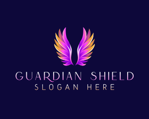 Religious Angel Wings logo design