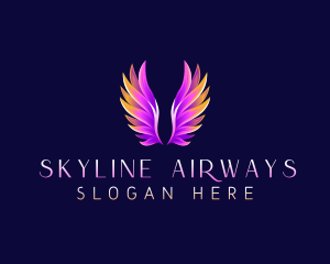 Religious Angel Wings logo