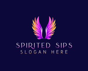 Religious Angel Wings logo design