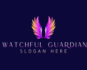 Religious Angel Wings logo design