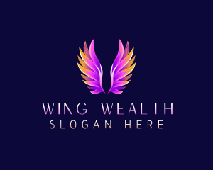 Religious Angel Wings logo design