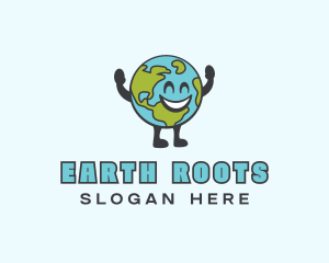 Earth Eco Globe logo design