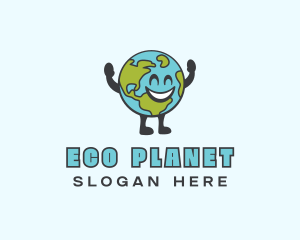 Earth Eco Globe logo design