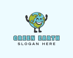 Earth Eco Globe logo design